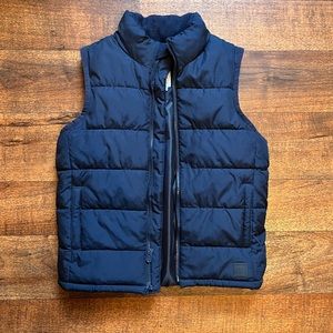 Gap boys blue small puffer vest